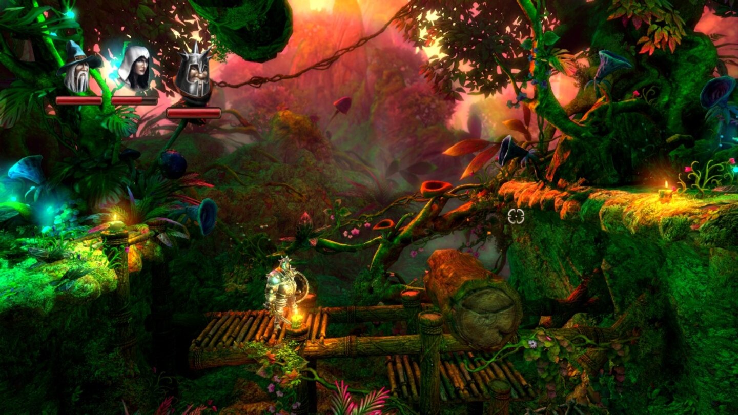 Trine 2... so dass er runterrollt und uns als Plattform dient.