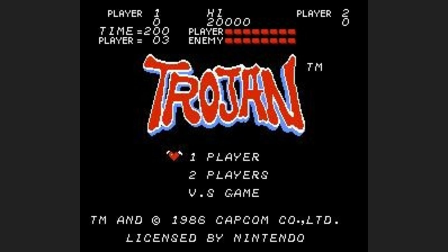 English title screen