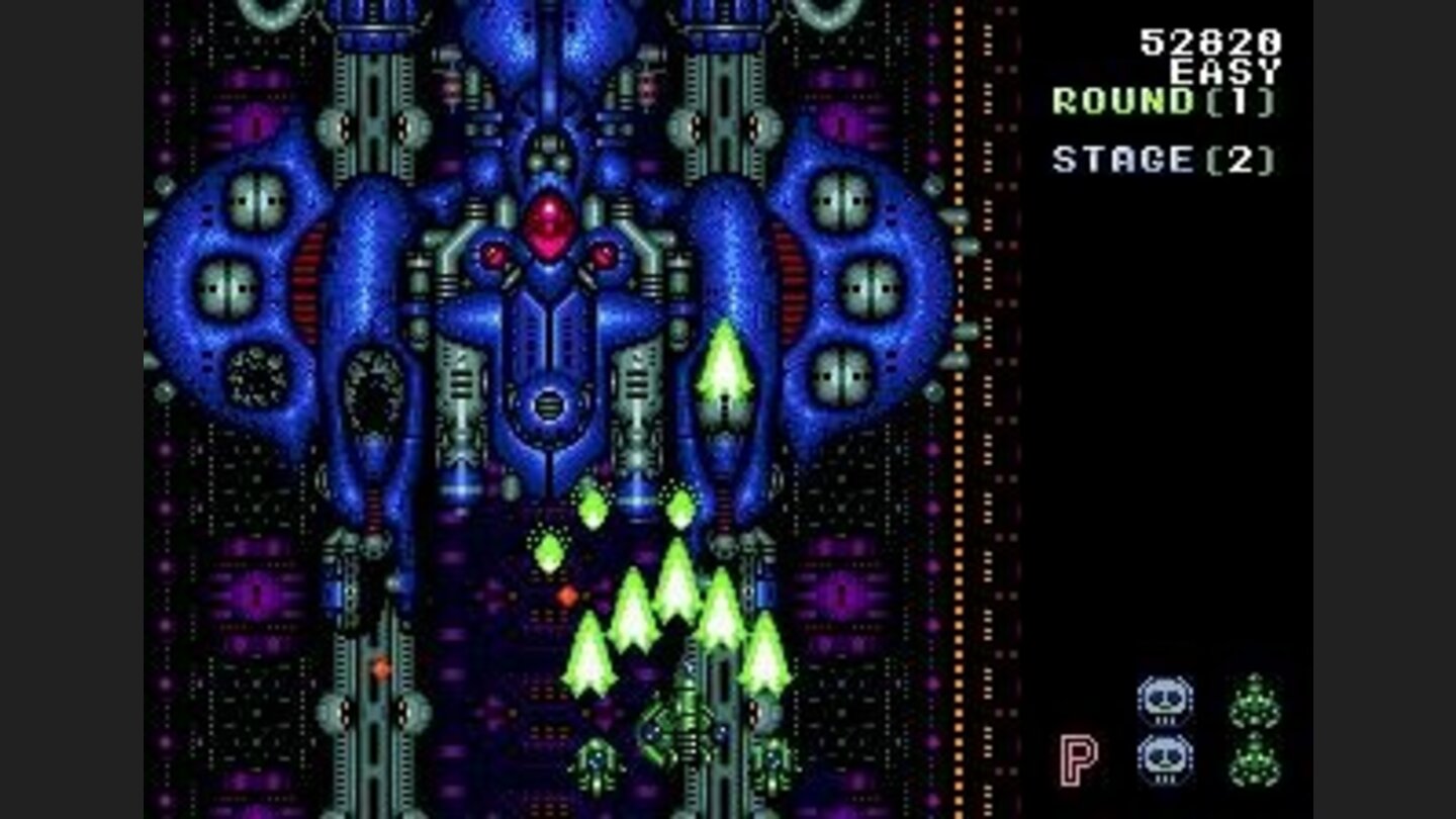 This fat blue thing seems to be unimpressed by my new weapon...