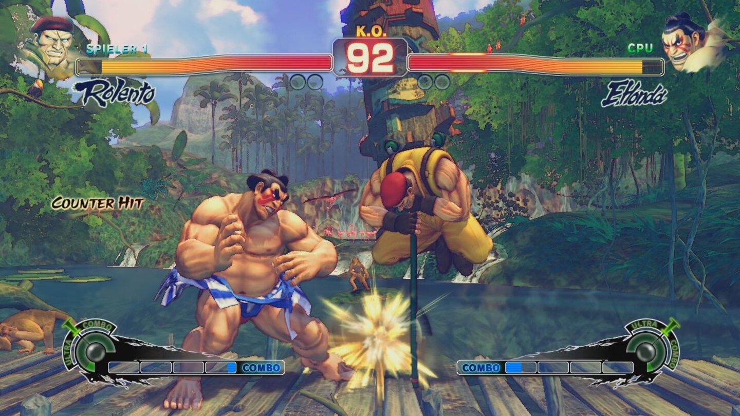 Ultra Street Fighter 4Rolento stammt aus Final Fight und ist ein eher unbeweglicher Kämpfer.