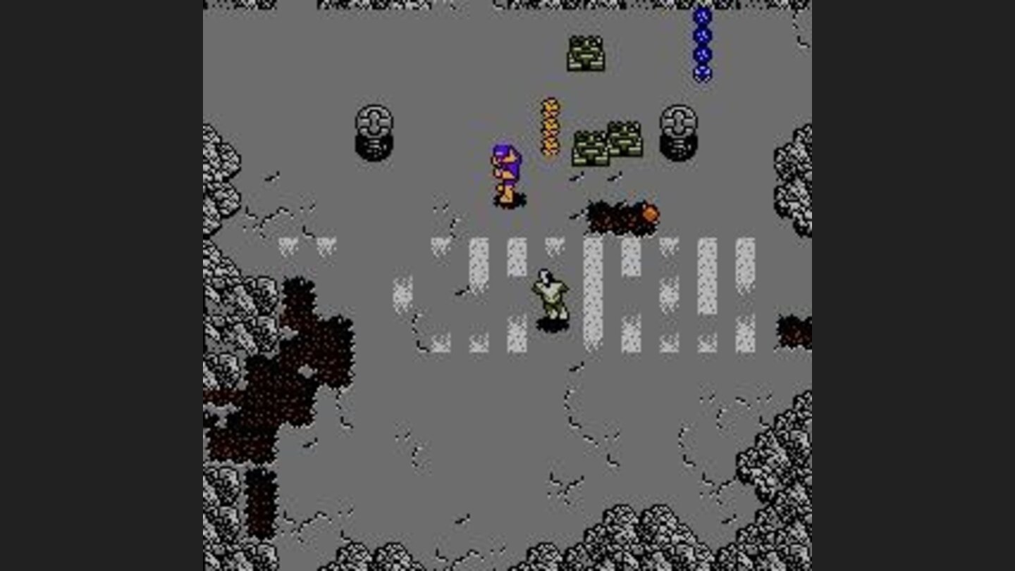 Storm and Cyclops take on a robot army in the future city