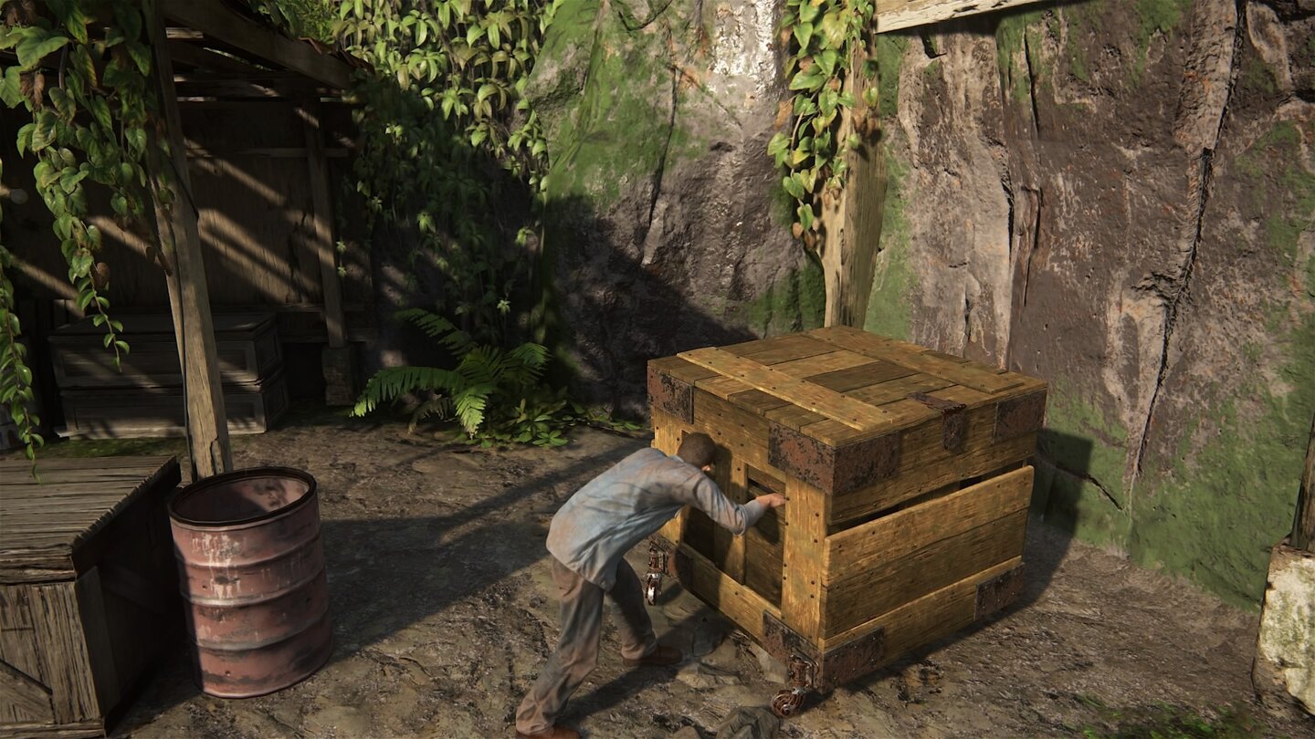 Uncharted 4: A Thief's EndKein Abenteuerspiel kommt ohne Kistenschiebereien aus, da macht auch Uncharted 4 keine Ausnahme.