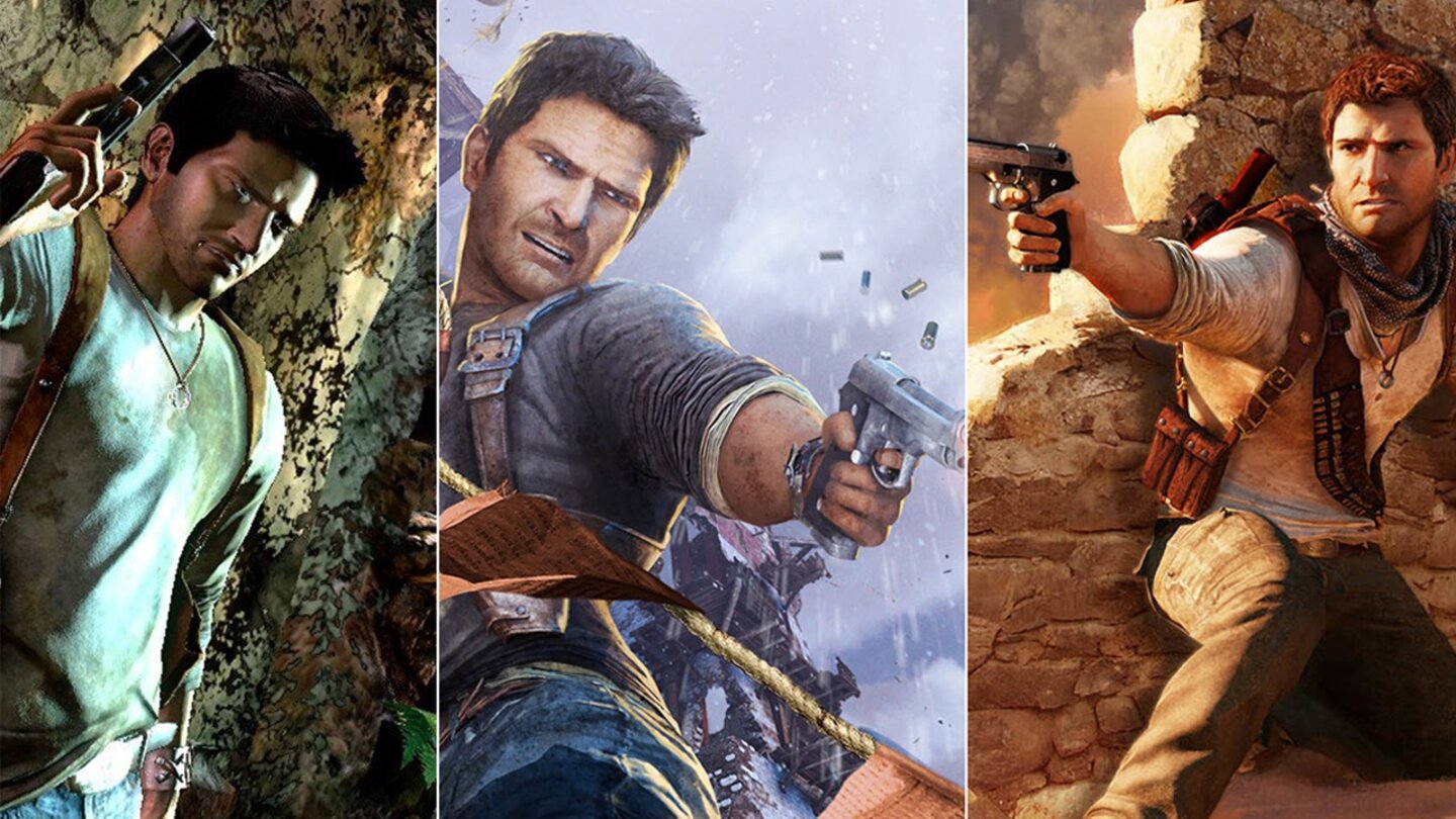 Uncharted: The Nathan Drake CollectionDie Uncharted: The Nathan Drake Collection vereint drei der besten Action-Abenteuer aller Zeiten in einer Box: Uncharted: Drake's Schicksal, Uncharted 2: Among Thieves und Uncharted 3: Drake's Deception. Sony hat allen drei PS3-Spielen ein Facelifting verpasst, sodass sich die Oldies auch auf der PS4 nicht vor anderen Action-Adventures verstecken müssen. Darüber hinaus gibt es jeweils zwei neue Schwierigkeitsgrade sowie einen Speedrun-Modus.Und natürlich darf bei einer PS4-Neuauflage auch ein Fotomodus nicht fehlen, in dem ihr Screenshots erstellen könnt. Spielerisch strahlt die Reihe immer noch eine starke Faszination aus - selbst acht Jahre nach der Veröffentlichung des ersten Teils. Story, Dialoge und geschichtliche Hintergründe gehen Hand in Hand mit Baller-Action und kleineren Geschicklichkeitseinlagen. Drei Meisterwerke in einer Box - was will man mehr?