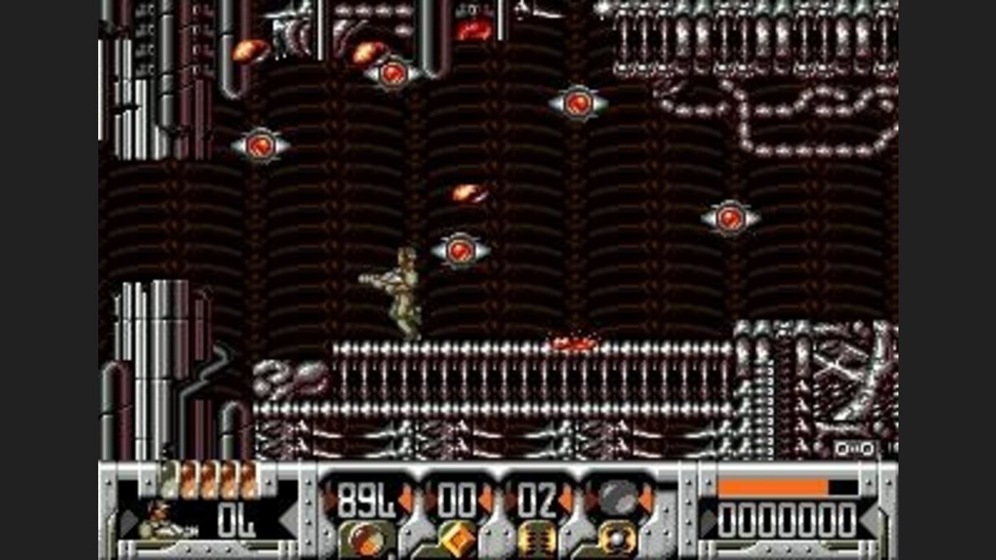 Futuristic level with lots of bad guys