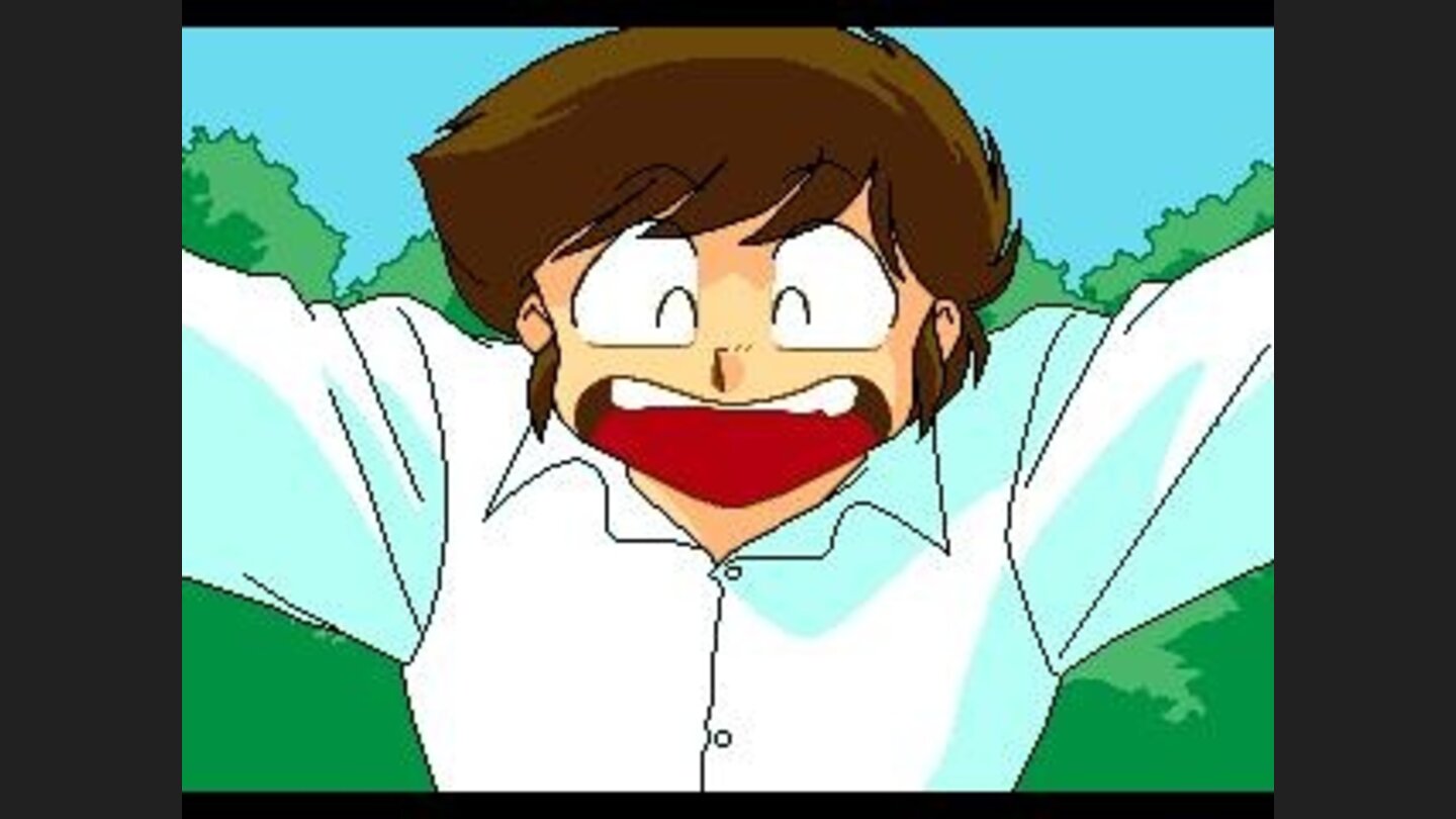Opening cinematic, Ataru sees a pretty girl