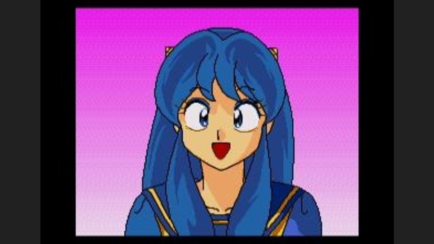 Opening credit roll, Lum in her school uniform