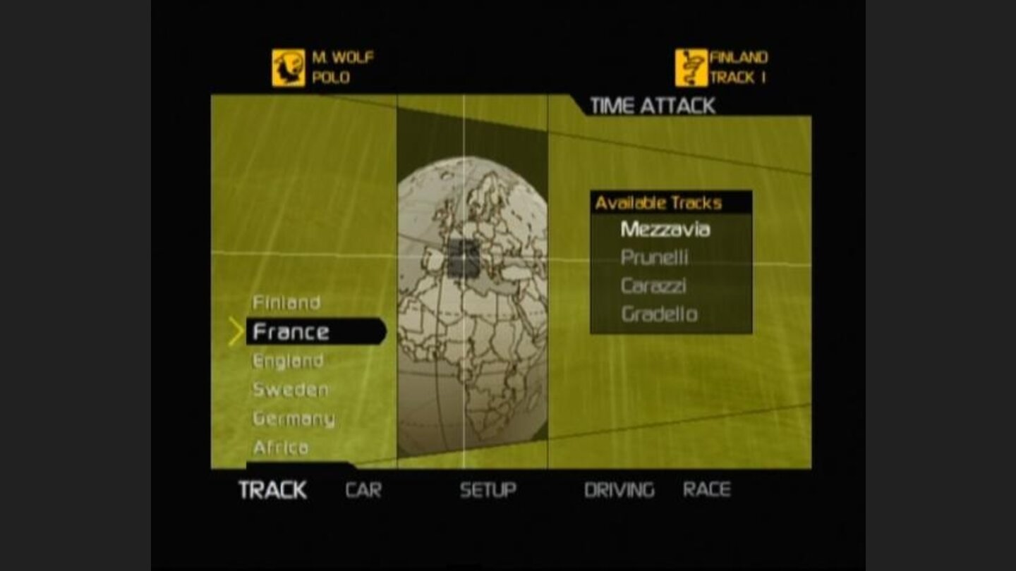 Selecting a quick race track