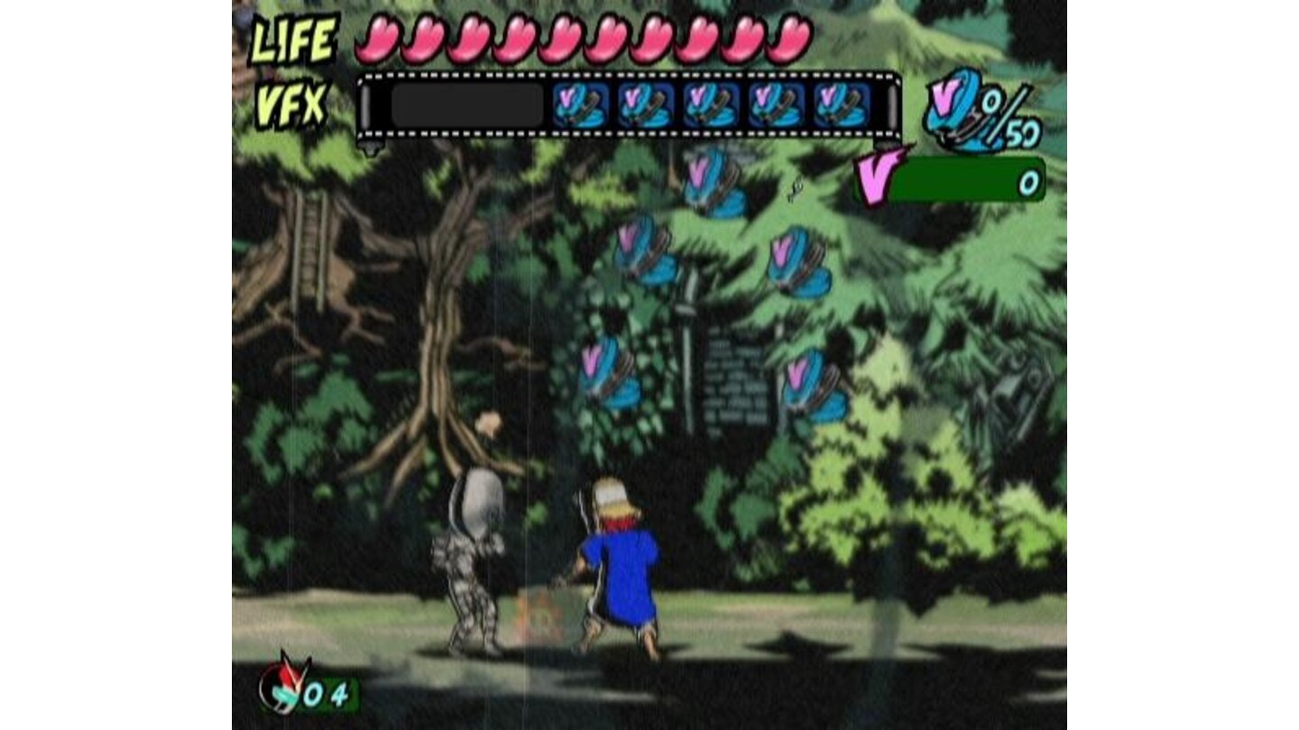 The first level; fighting an enemy