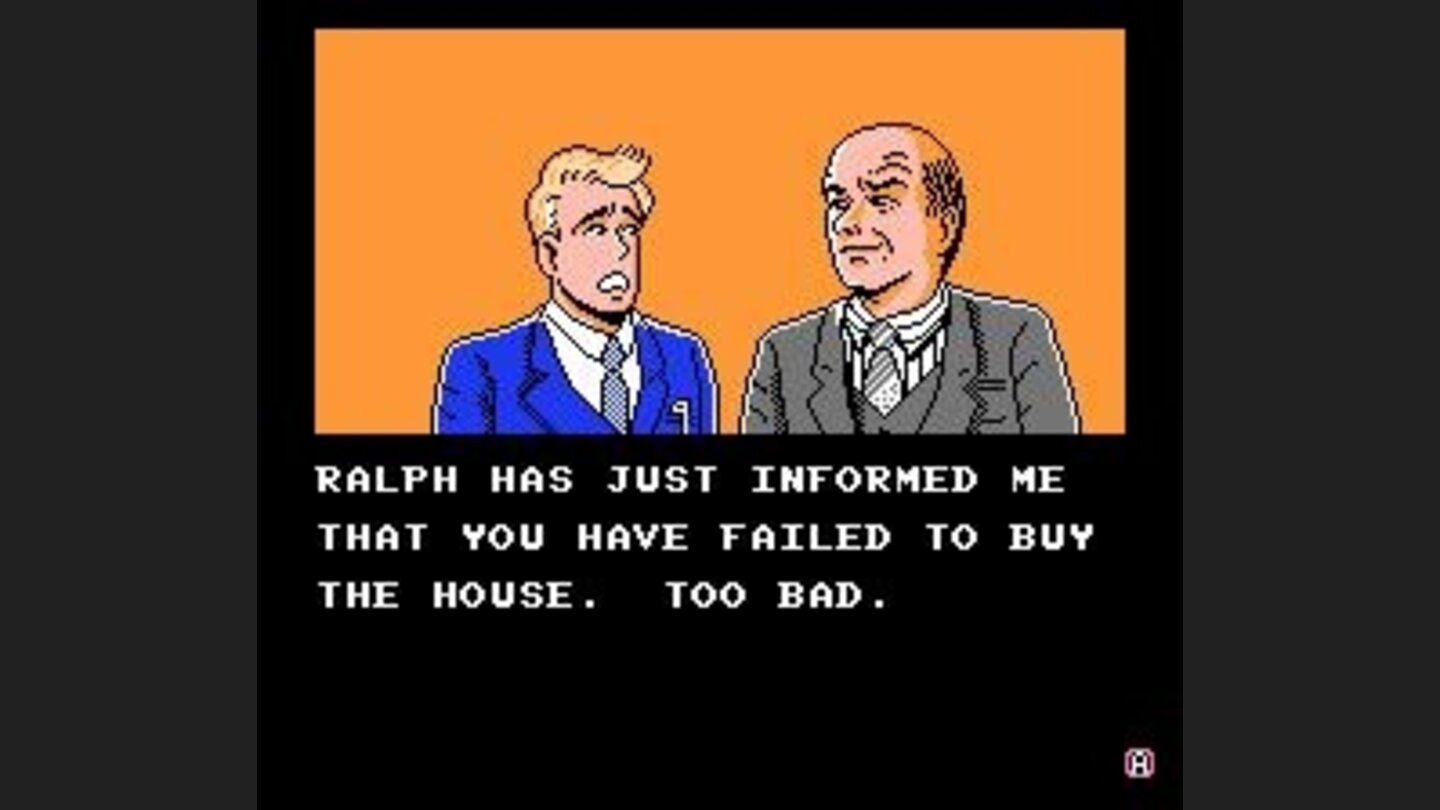 If you fail to buy a house by May 1, the game ends early