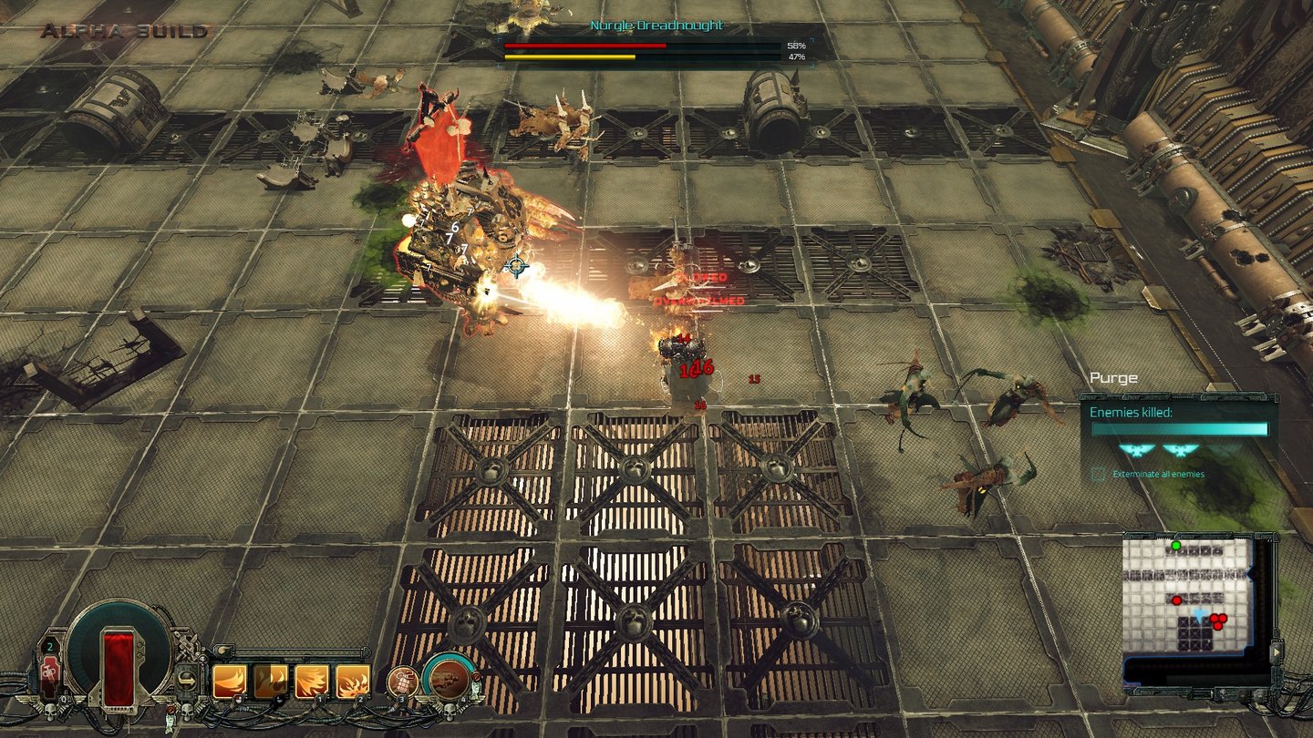 Warhammer 40.000: Inquisitor – MartyrIn vielen Missionen warten Bossgegner wie dieser Nurgle-Cybot.