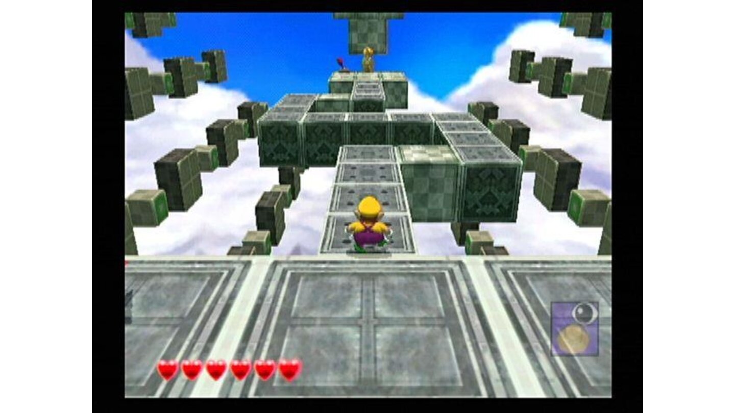 Every level has many special stages like this.