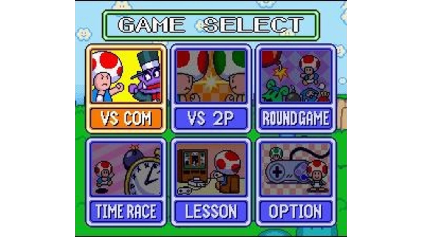Game select screen