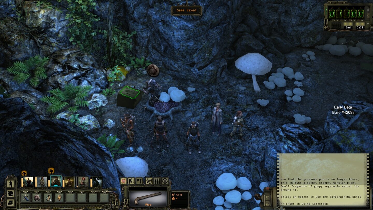 Wasteland 2 - Beta-ScreenshotsÜberall stehen Tresore, Geldschränke und verschlossene Truhen, die wir mit dem nötigen Geschick aufbrechen können. Doch Obacht: Wenn es schief geht, kann das den Öffnungsmechanismus unwiederbringlich zerstören.