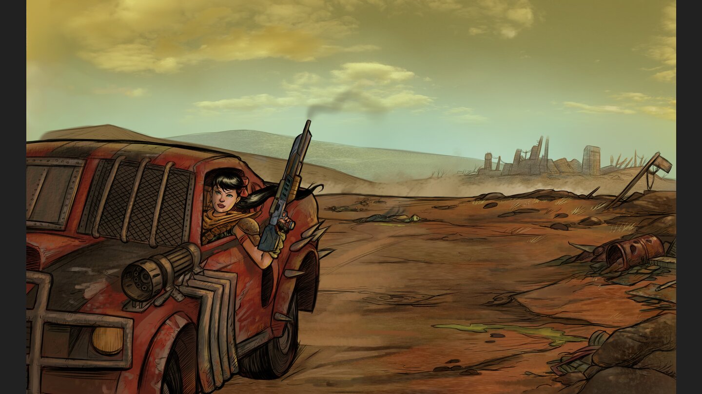 Wasteland Angel - Artworks und Konzeptzeichnungen