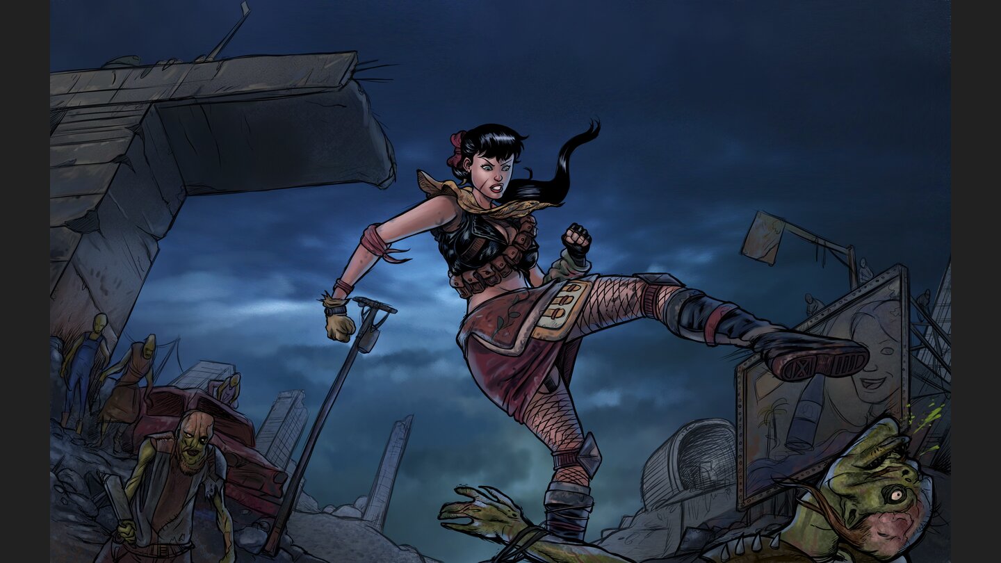 Wasteland Angel - Artworks und Konzeptzeichnungen