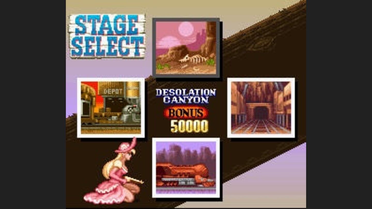 Stage select after the Carson City level