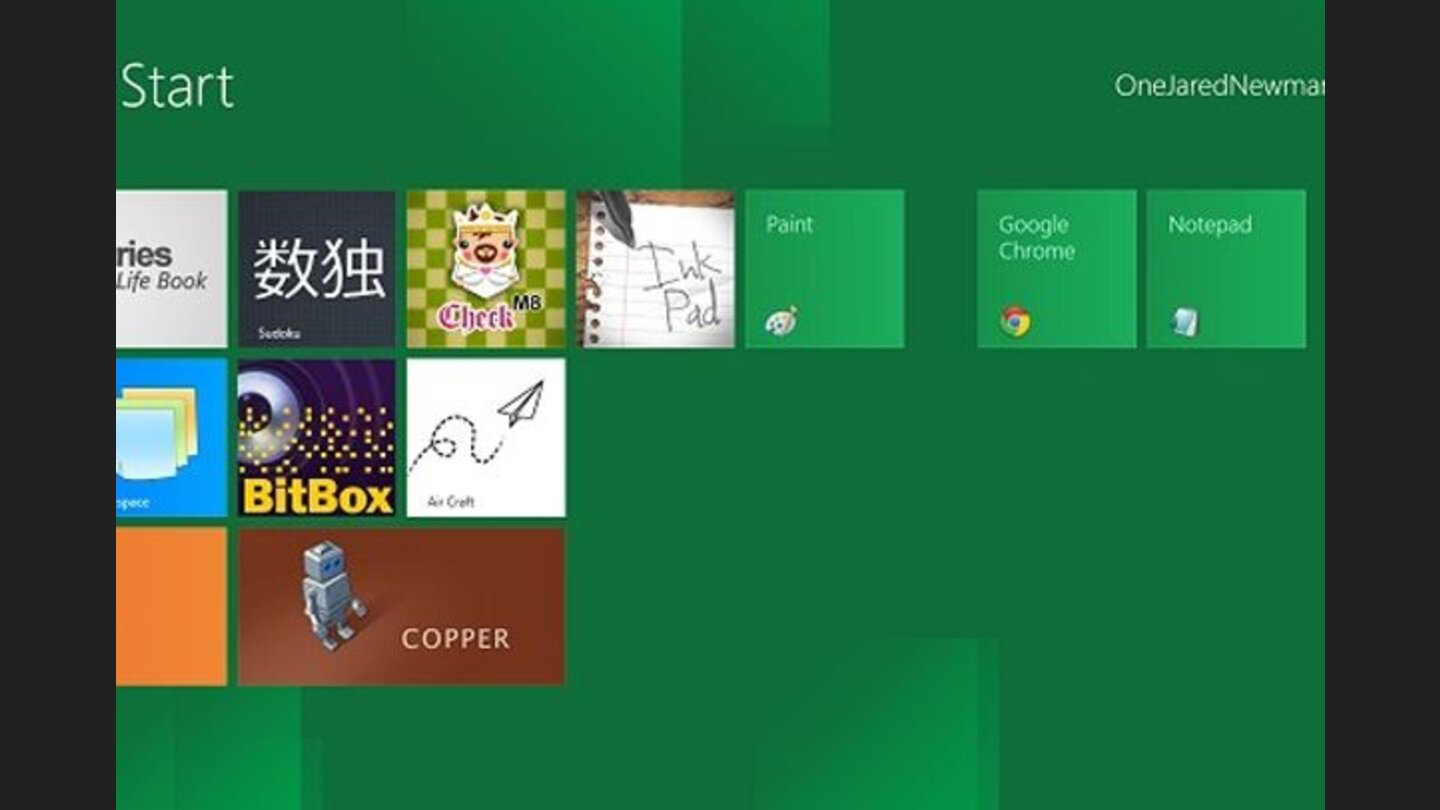 Desktop-Programme können auch mit dem Start-Bildschirm verknüpft werden und rufen so automatisch den bekannten Desktop auf.