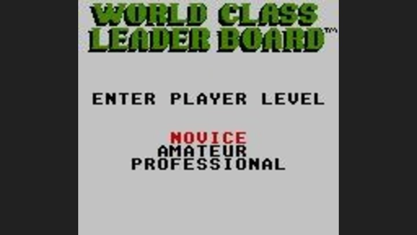 Selecting skill level