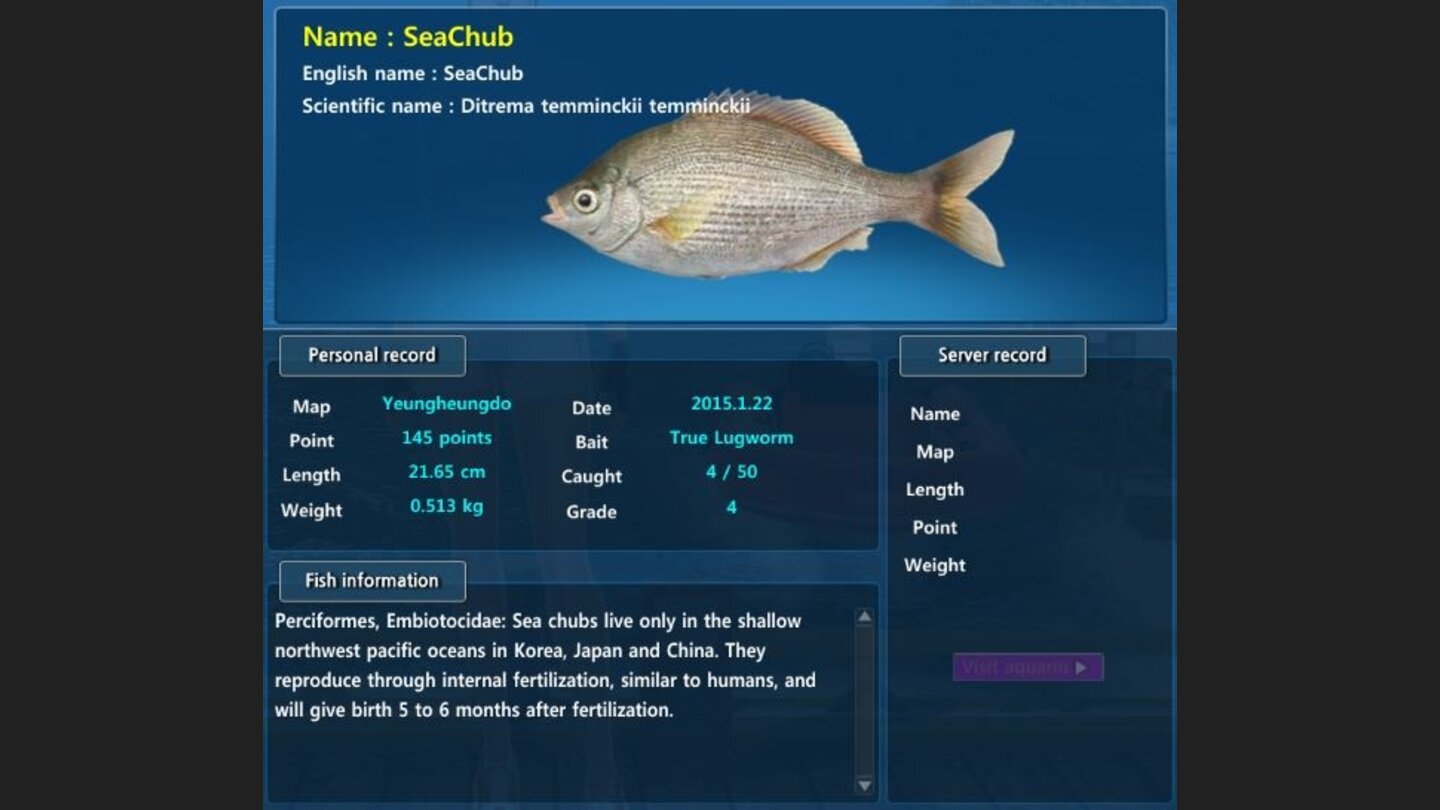 World of Fishing - Screenshots
