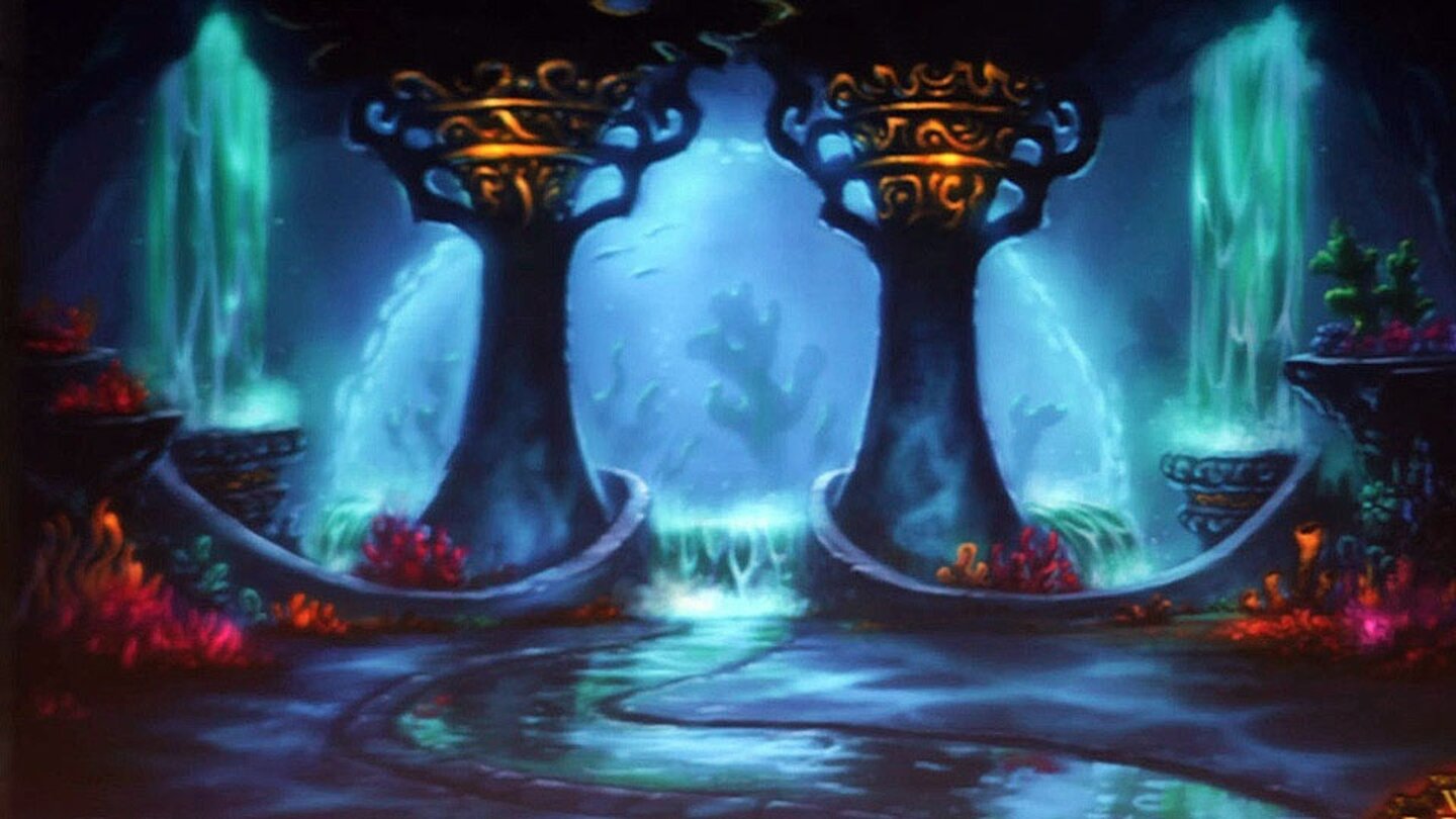 Um in den Dungeon zu gelangen, müssen Spieler in enen riesigen Vortexstrudel in der Nähe der Gesunkenen Stadt von Vashjir springen. In der Instanz angekommen, können Sie durch riesige Fenster die Unterwasserwelt von WoW bestaunen.