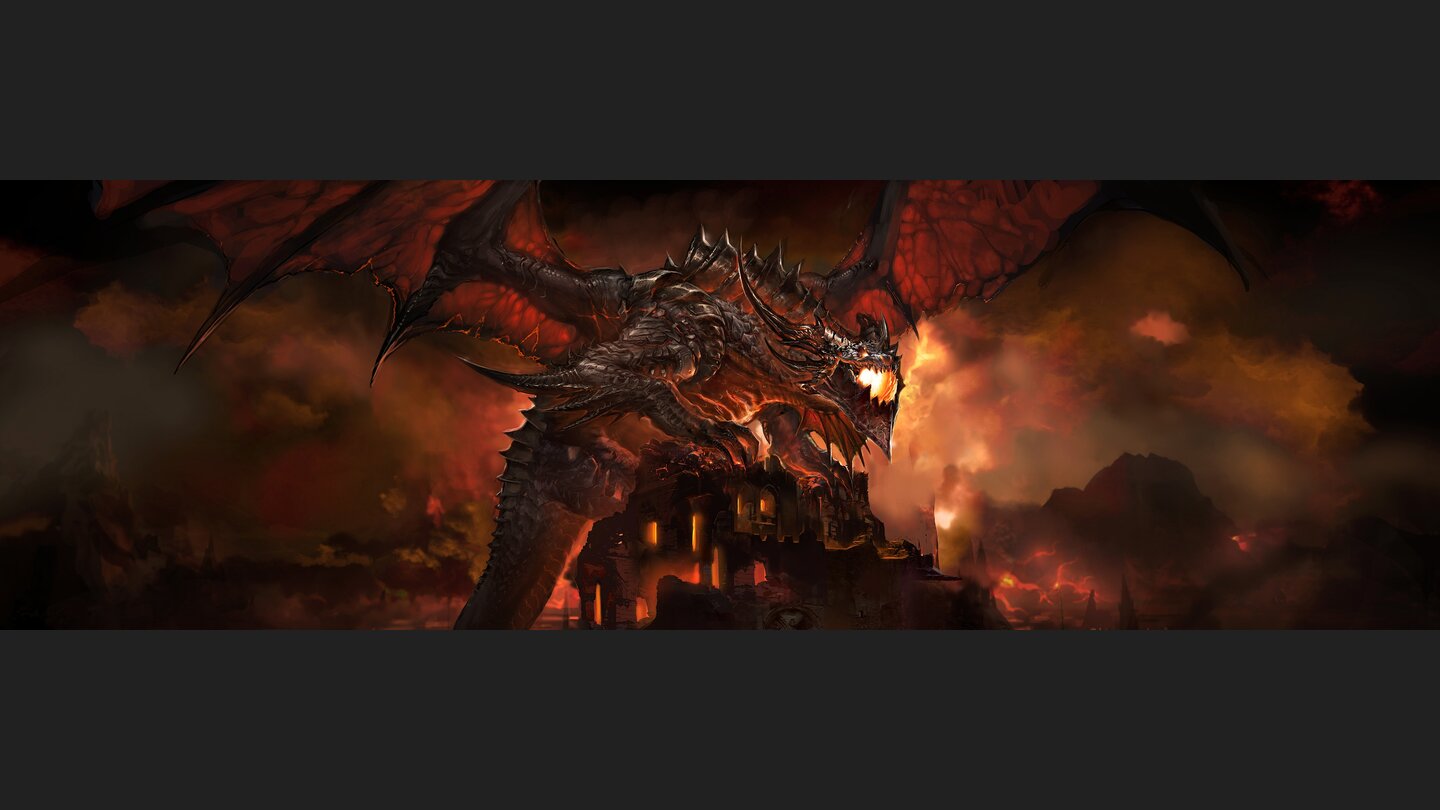 » Dualscreen-Wallpaper zu World of Warcraft: Cataclysm herunterladen