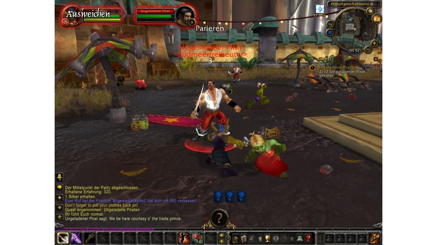 World of Warcraft: Cataclysm - Screenshots aus der BetaDie Pool-Party der Goblins wird von Piraten gesprengt.