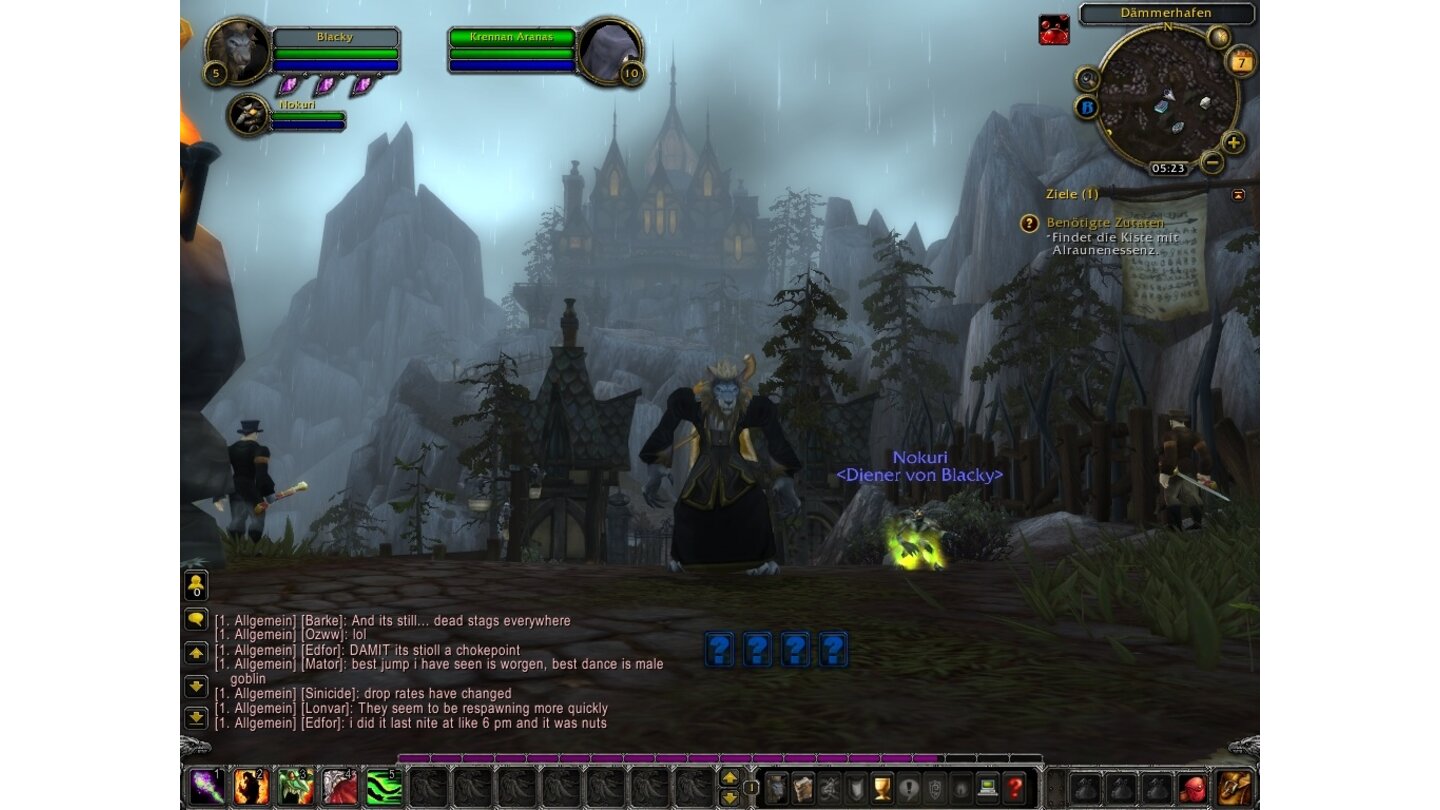 World of Warcraft: Cataclysm - Screenshots aus der BetaWir haben den Kampf verloren. Unser Charakter wurde durch den Fluch des Wolfsmenschen selbst zu einem Worg.