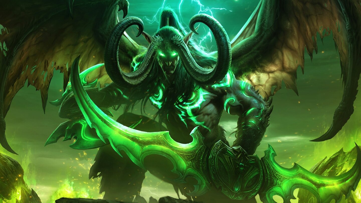 World of Warcraft: Legion (2016)Die brennende Legion kehrt zurück und wir stellen uns ihr im kommenden WoW-Addon mit der neuen Dämonenjägerklasse entgegen. Mit Doppelsprüngen, Flügeln zum Gleiten und einer eigenen Wut-Ressource, die sich durch Attacken aufbaut, soll sich die sehr ungewöhnlich spielen. Außerdem bringt die Erweiterung 0 neue Dungeons, zwei neue Schlachtzüge und die verheerten Inseln als neues Gebiet. Die Maximalstufe wird auf 110 angehoben.