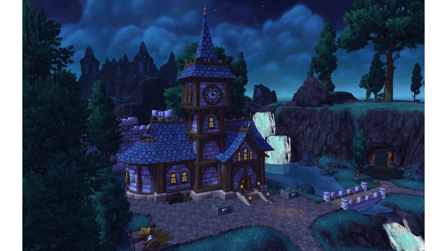 World of Warcraft: Warlords of Draenor - HousingPraktisch, so eine Mine direkt neben dem Gasthaus: Angeworbene Arbeiter können auf diese Weise sofort unter Tage geschickt werden.
