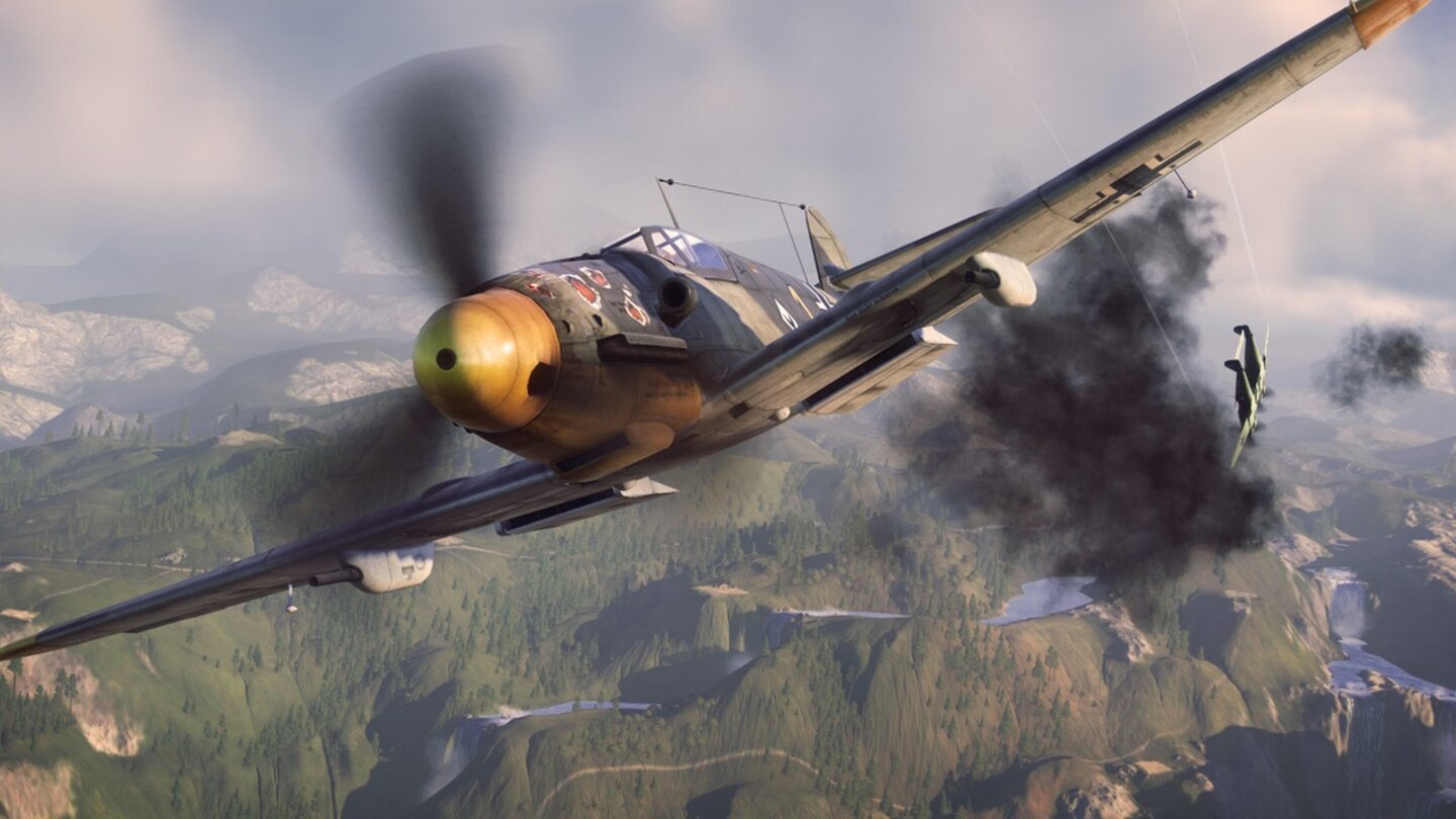 World of Warplanes (2013)Spielerisch eher seichte und unrealistische Flugzeugschlachten.