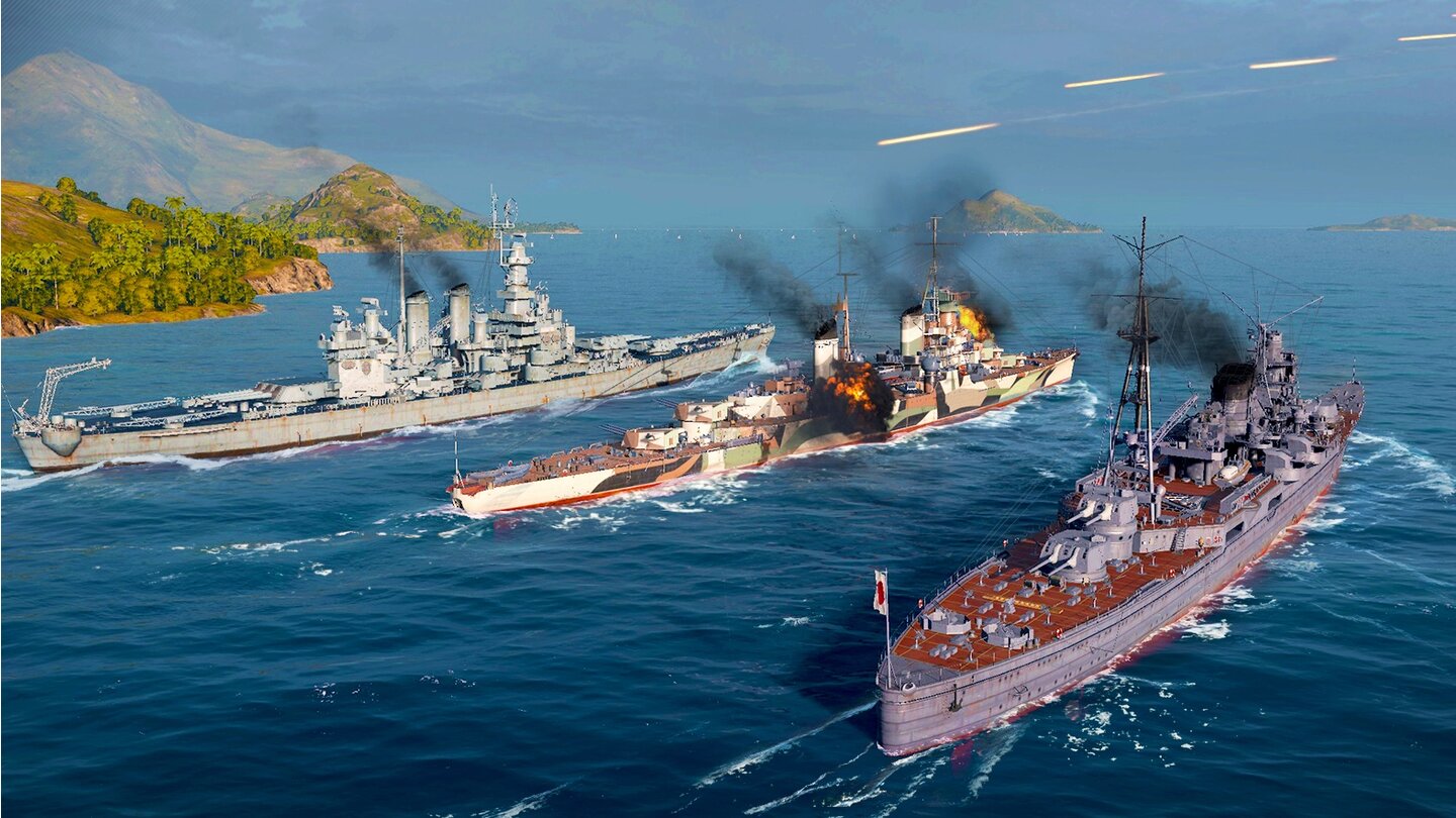 World of Warships (2015)Langsame, aber durchaus taktische Team-Seeschlachten.