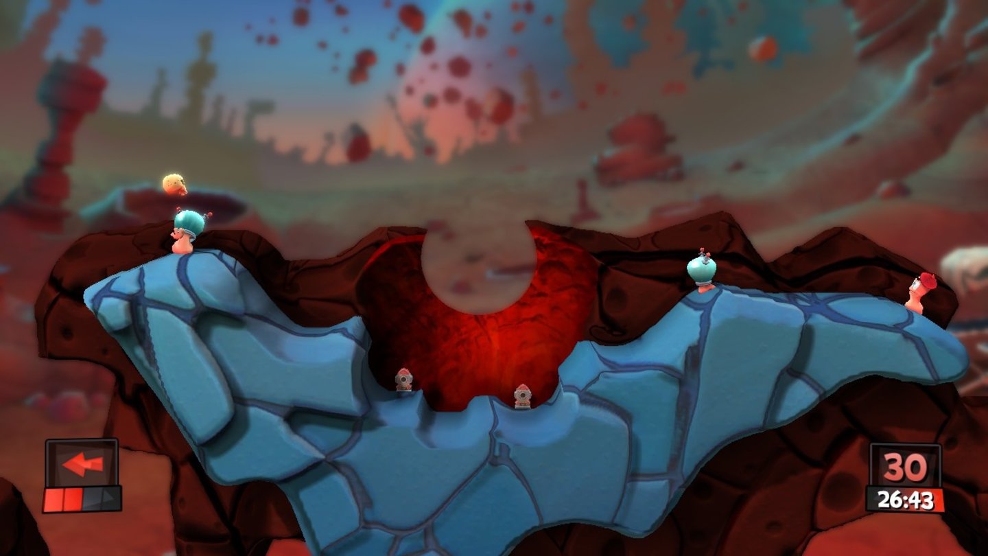 Worms Revolution - Screenshots aus dem Mars-Pack-DLC