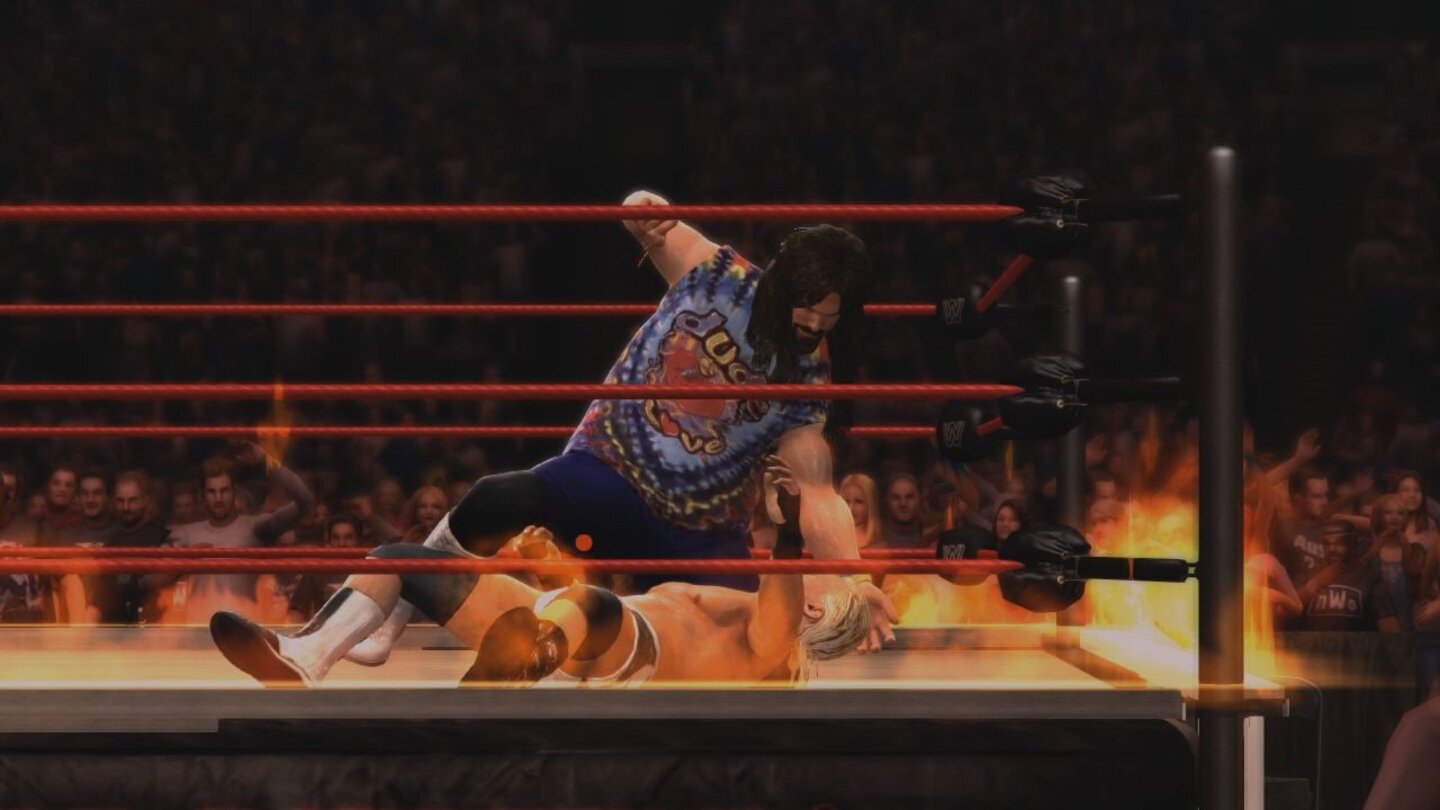 WWE'13Auch eher exotische Matchvarianten wie »Inferno« finden sich in der Auswahlliste von WWE '13.
