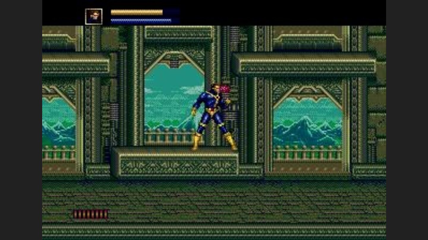 Cyclops prepares to fire.