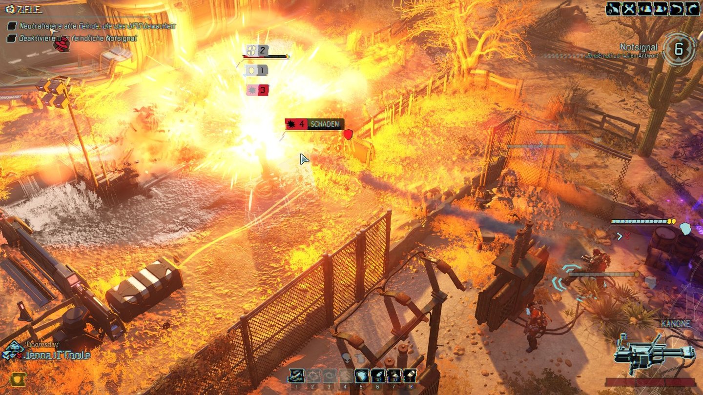 XCOM 2Soldaten mit Exoskeletten können schwere Waffen wie Flammenwerfer ausrüsten.