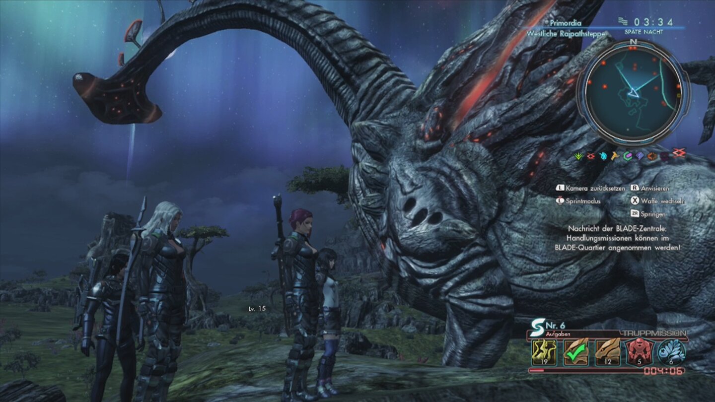 Xenoblade Chronicles XWir müssen nicht immer Streit anfangen: Manche der Monster töten uns mit einem Hieb.