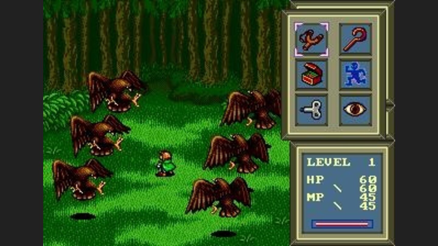 Battle against six birds