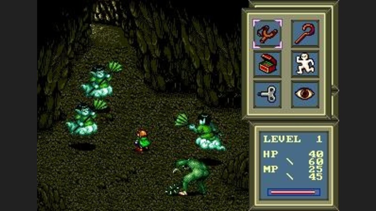 Fighting some demons in a dungeon