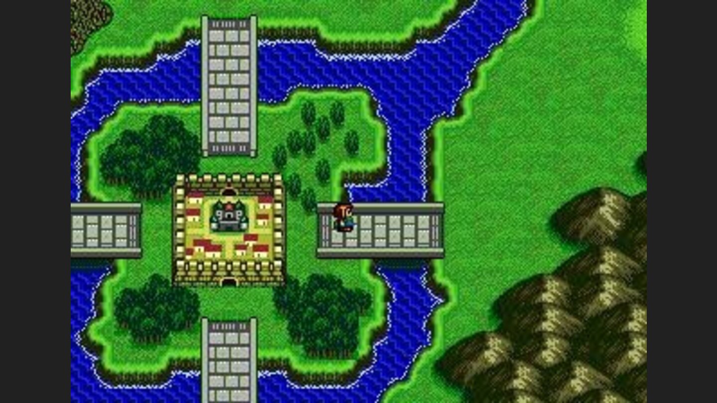 World map, outside the town
