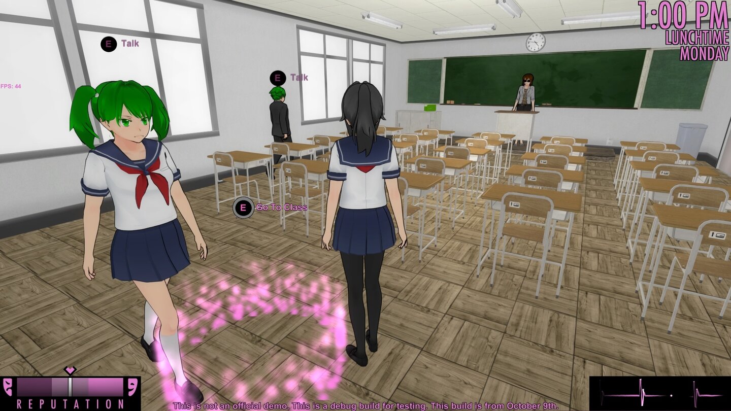 Yandere Simulator - Debug-Build vom 9. Oktober