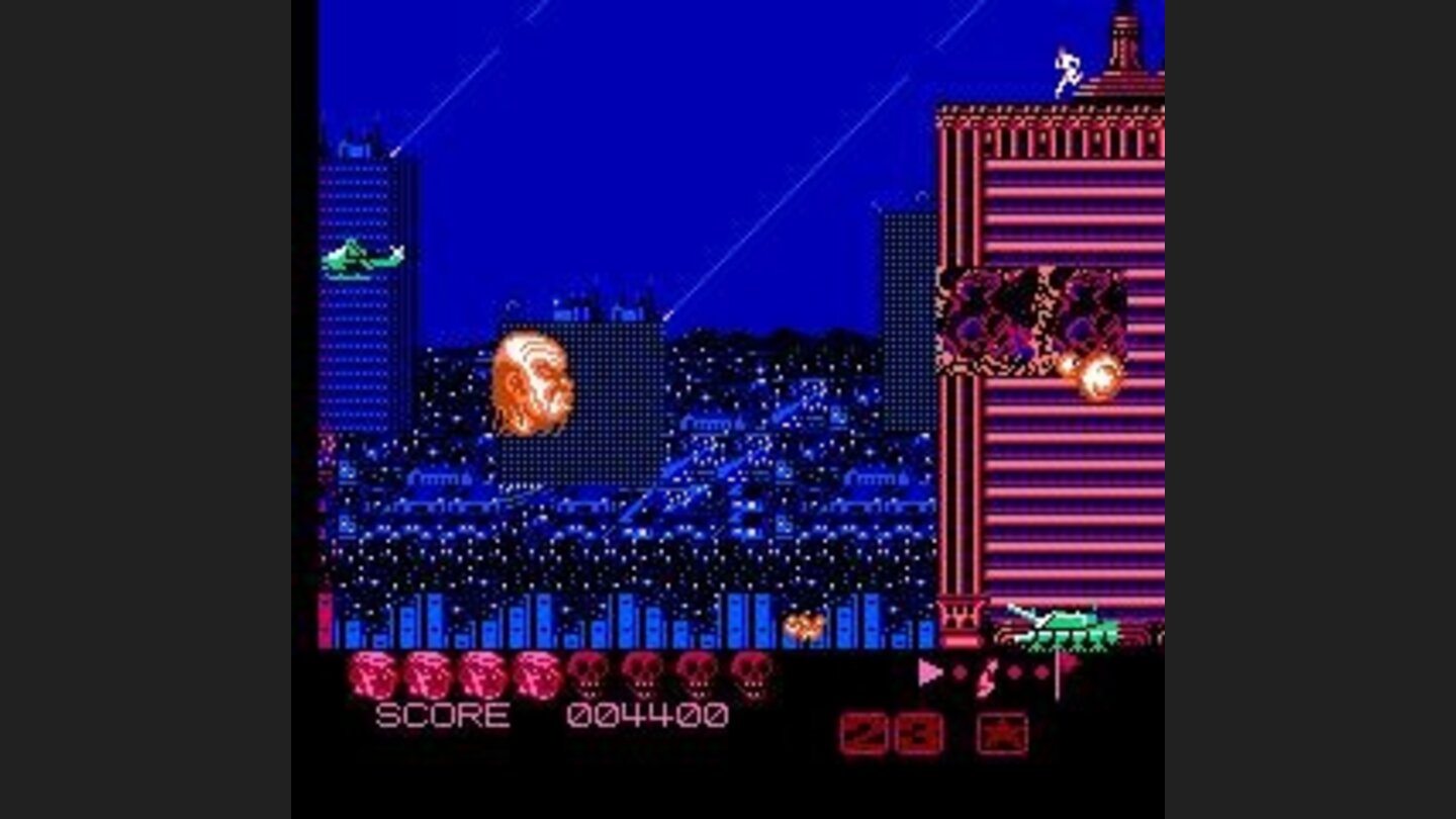 Blasting through a building