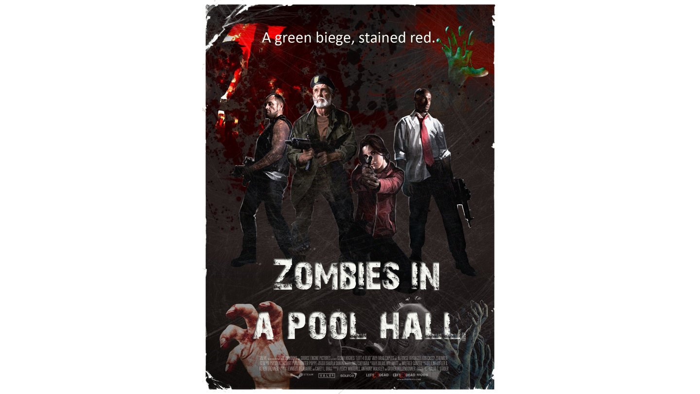 Zombies in a pool hall