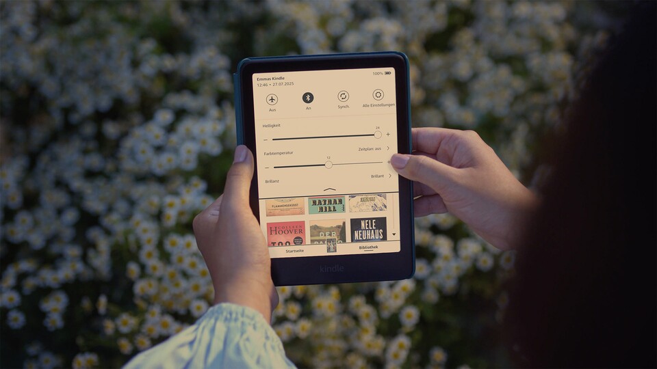 Ihr könnt sogar die Helligkeit und Temperatur des Displays individuell anpassen, so wie es für euch am angenehmsten ist!