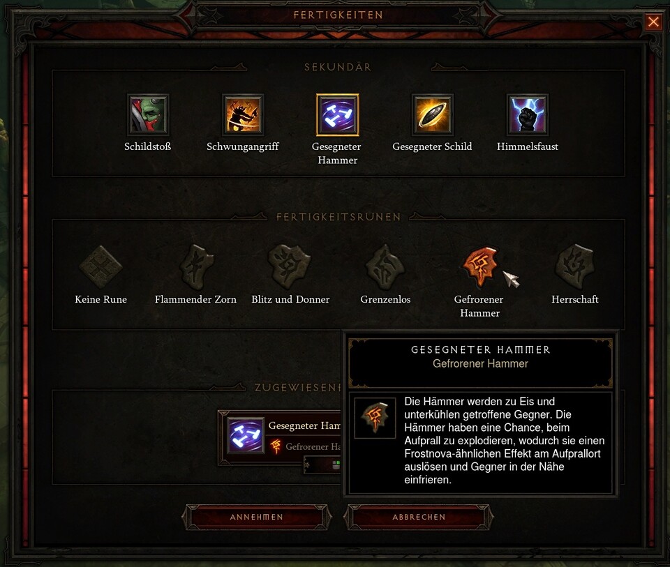 Der Kreuzritter ist der Nachfolger des Paladins aus Diablo 2. Seine Fertigkeiten erlauben ihm zu tanken, zu heilen und kräftig zuzuschlagen.