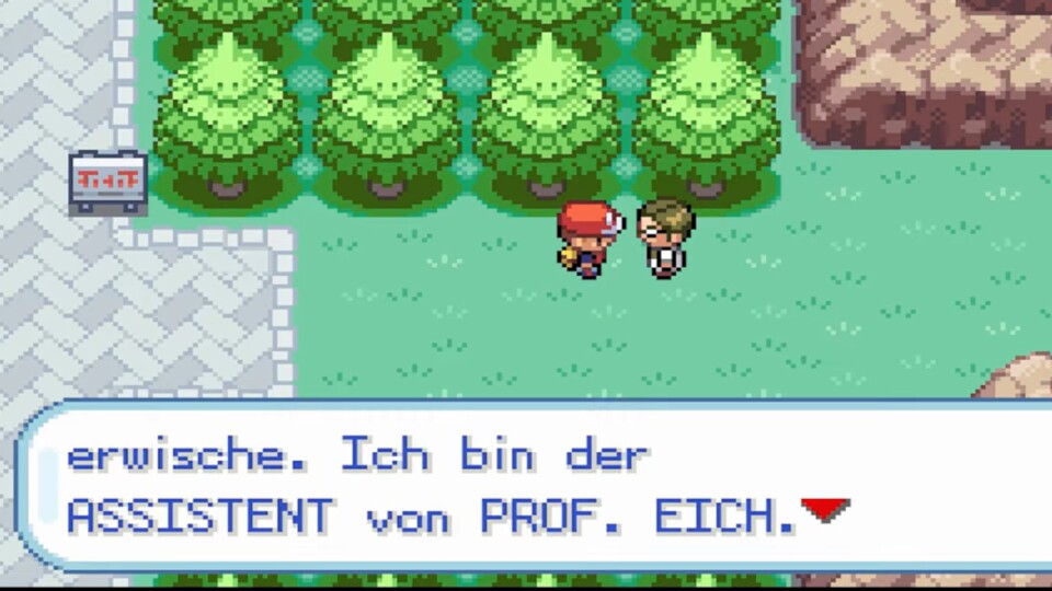 Sprecht mit Eichs Assistenten in Marmoria City auf dem Weg Richtung Route 3 (Weg zum Mondberg).