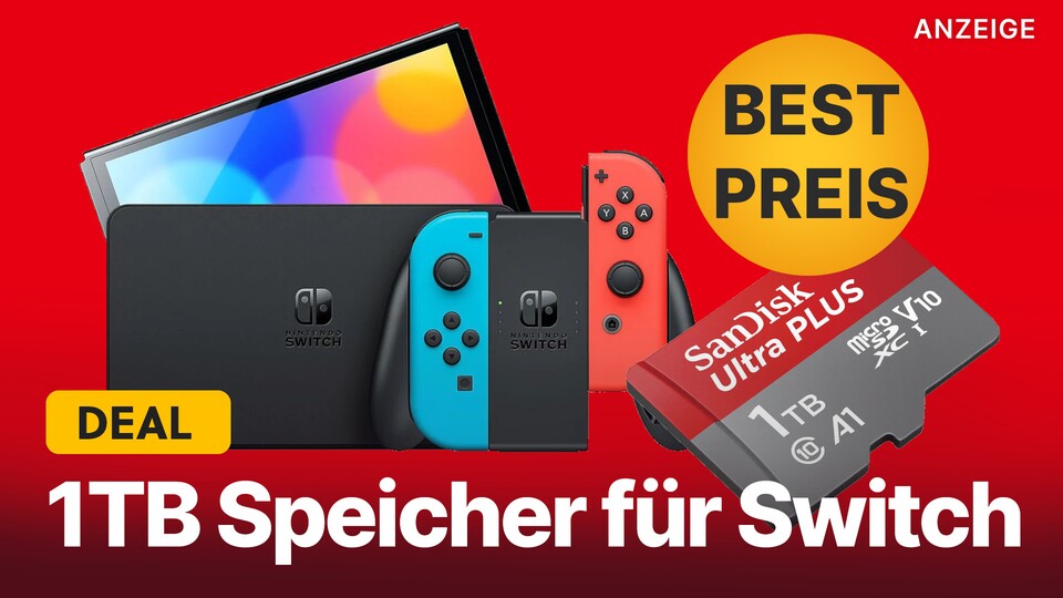 Gerade könnt ihr eine 1TB große Speicherkarte für Nintendo Switch zum Top-Preis abstauben.