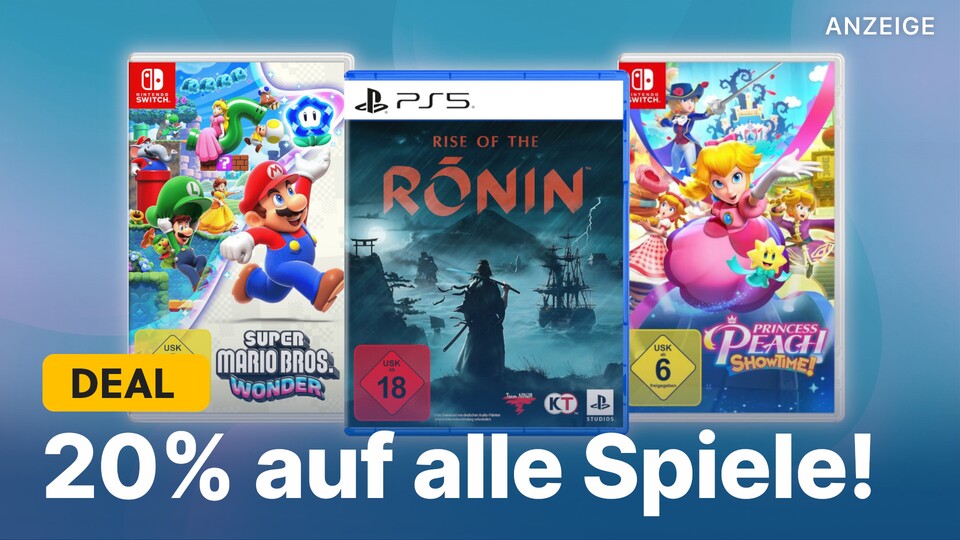 Bei MediaMarkt gibts jetzt alle Spiele im Sortiment 20 Prozent günstiger, selbst brandneue Hits für Nintendo Switch und PS5.