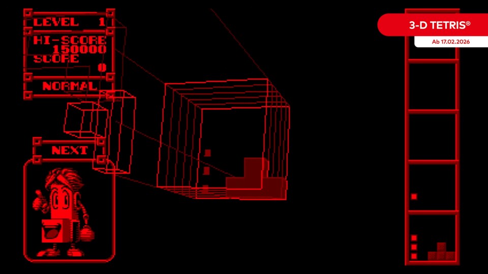In 3D ist das klassische Tetris-Gameplay noch anspruchsvoller.