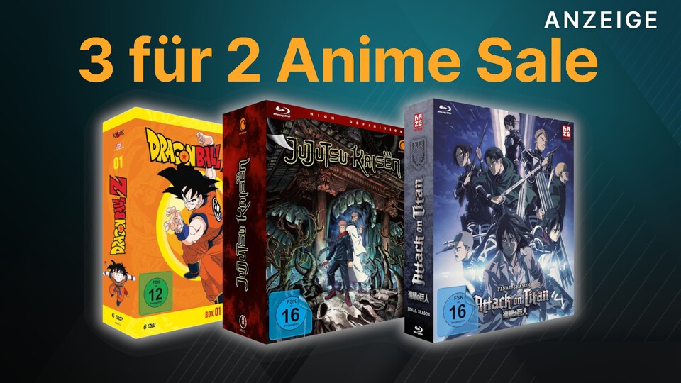 Bei Amazon könnt ihr jetzt drei Animes auf DVD oder Blu-ray kaufen und müsst nur zwei bezahlen.