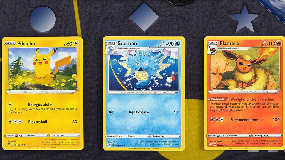 Mit diesen Pokémon-Karten kann man den Spielspaß überall hin mitnehmen.
